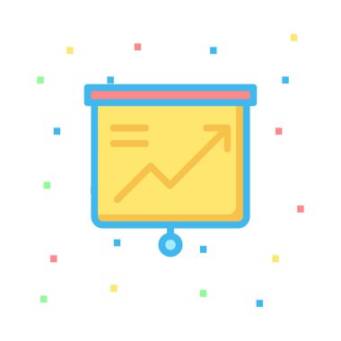 basit iş simge vektör çizim