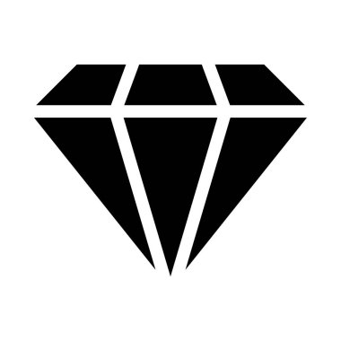 Elmas simgesi vektör illüstrasyonu 