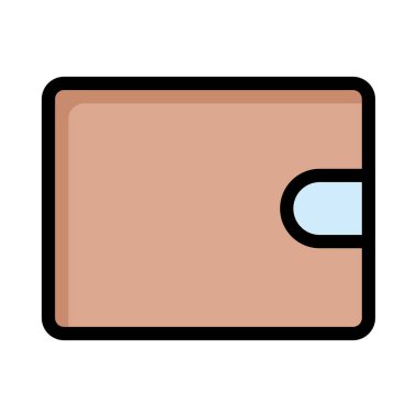 Cüzdan beyaz arkaplanda izole edildi 