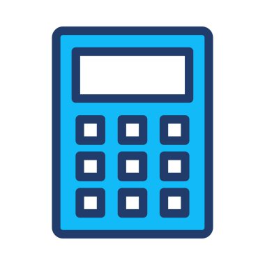 hesap makinesi simgesi vektör illüstrasyonu