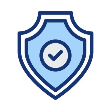 Mavi ve beyaz bitti sembolü ile kalkan koruma