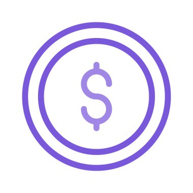 Beyaz arka plan üzerinde izole basit iş simgesi