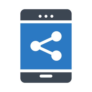 Boş ekran beyaz arka plan üzerinde izole mavi smartphone