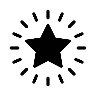 yıldız simgesi vektör illüstrasyonu 