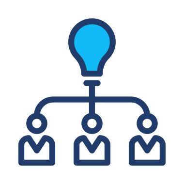 Fikir simgesi vektör illüstrasyonu