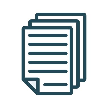 Beyaz arka plan üzerinde izole kağıt belgeleri