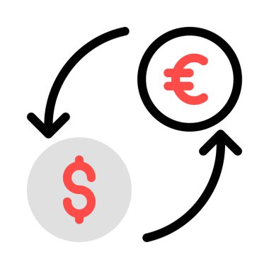 para birimi simgesi vektör çizim 