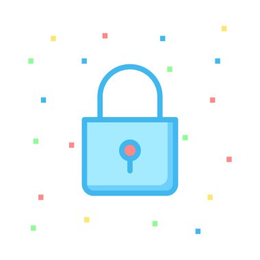 ikon vektör illüstrasyonunu kilitle 