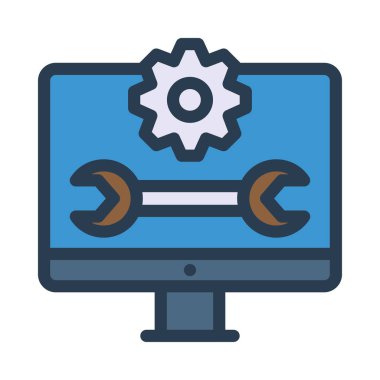 bilgisayar simgesi vektör illüstrasyonu 