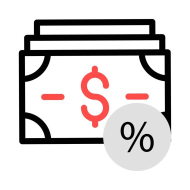 Dolar simgesi vektör illüstrasyonu 