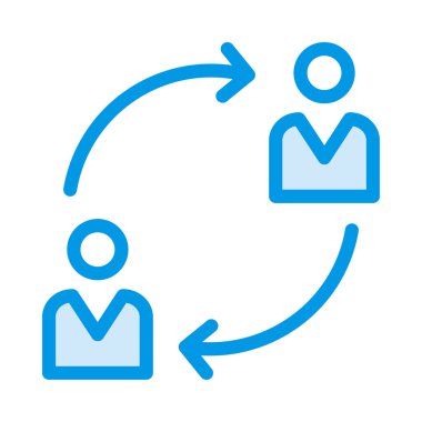 İnsanların beyaz arka plan üzerinde izole kavramı değişmesi