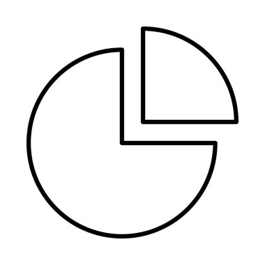 Anahat pasta grafiği üzerinde beyaz arka plan izole