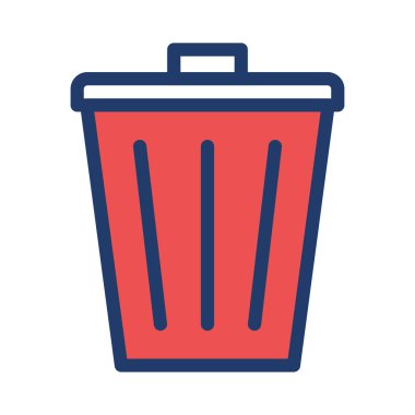 Çöp kutusu simgesini vektör çizim