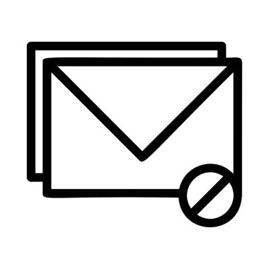 Reddedilen posta beyaz arka plan üzerinde izole