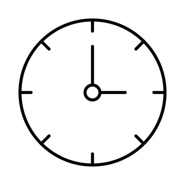 Beyaz arka plan üzerinde izole oklarla saat