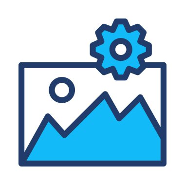 dişli simgesi vektör illüstrasyonu 