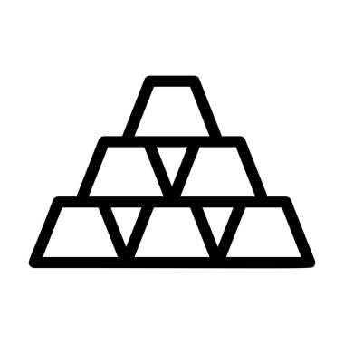 Beyaz arka plan üzerinde izole basit iş simgesi