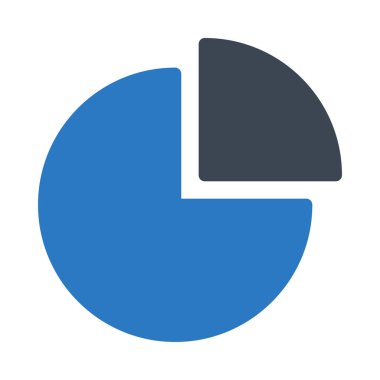 Beyaz arka plan üzerinde izole mavi ve siyah iş diyagramı