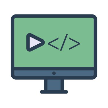 yeşil bilgisayar monitörü oklarla tag ekranda