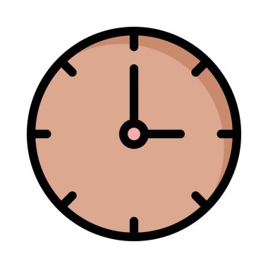 Saat beyaz arkaplanda izole edildi 