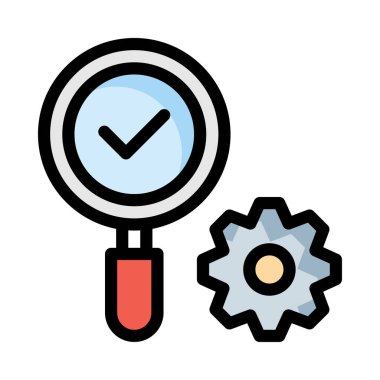 Büyüteç beyaz arkaplanda izole edilmiş 