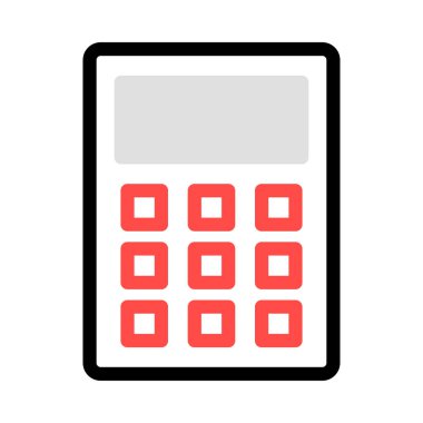 hesap makinesi simgesi vektör illüstrasyonu 