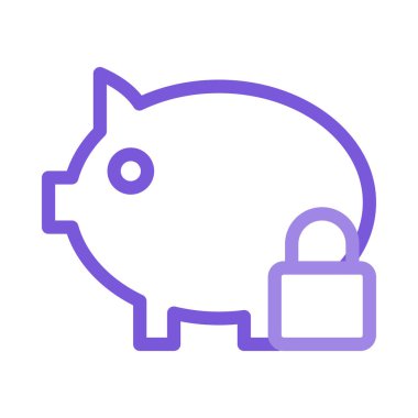 Beyaz arka plan üzerinde izole basit iş ve finans simgesi