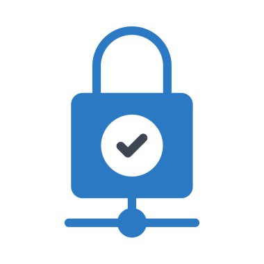 Beyaz arka plan üzerinde izole bağlantısı olan asma kilit