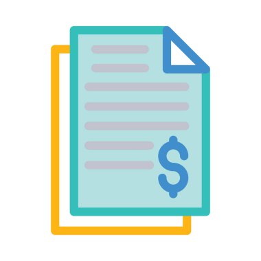 Dolar simgesi vektör illüstrasyonu 