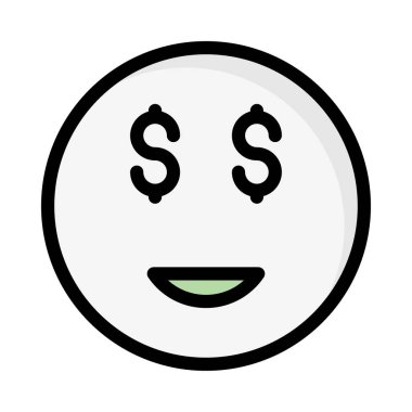 Dolar simgesi vektör illüstrasyonu 