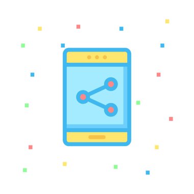 Telefon simgesi vektör illüstrasyonu 