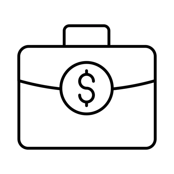 Business Bag Dollar Symbol — Stock Vector