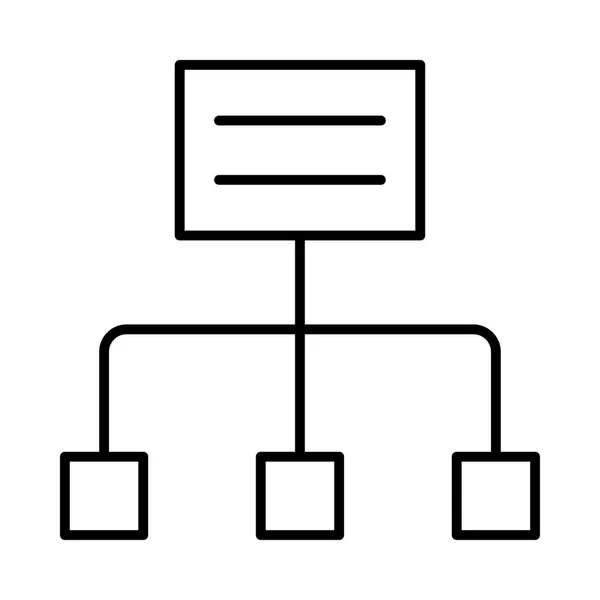 Liste Informations Avec Catégories Isolées Sur Fond Blanc — Image vectorielle