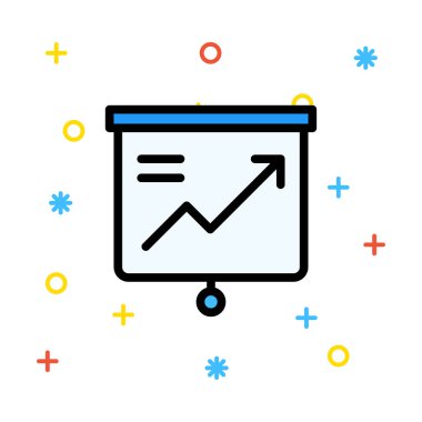 Ok büyüyen ile beyaz kağıt kaydırma