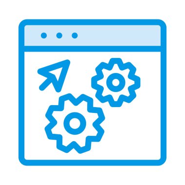 Mavi tablet cihaz ve ekran üzerindeki oku