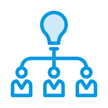 Bir grup insan mavi lamba ampul için bağlanma