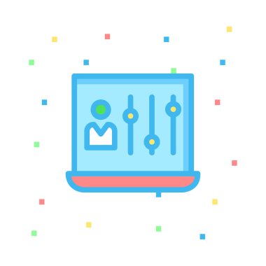 bilgisayar simgesi vektör illüstrasyonu 