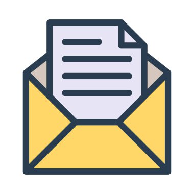 Beyaz arka plan üzerinde izole mektup zarfı