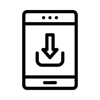 Beyaz arka plan üzerinde izole Smartphone cep telefonu ile yükleme bilgileri