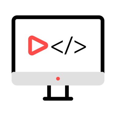 bilgisayar simgesi vektör illüstrasyonu 