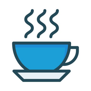 Gri plakalı beyaz arka plan üzerinde izole mavi kahve Kupası