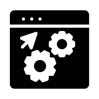 Siyah tablet cihaz ile vites beyaz arka plan üzerinde izole ekranda