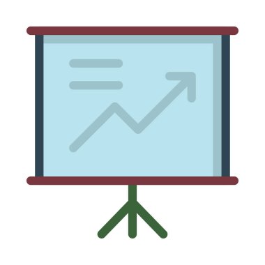 Beyaz arka plan üzerinde izole ok büyüyen ile mavi tanıtım kurulu