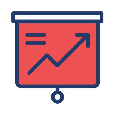 sunum simgesi vektör illüstrasyonu