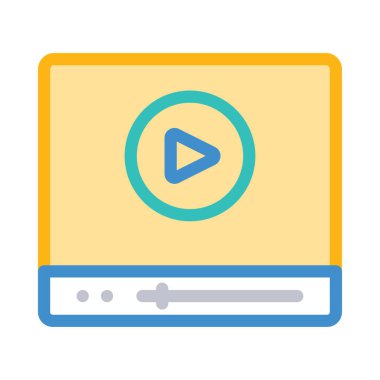 oyuncu simge vektör çizim 