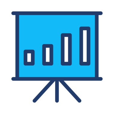 sunum simgesi vektör illüstrasyonu