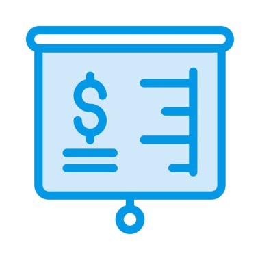 Dolar işareti ve beyaz arka plan üzerinde izole bilgi ile kurulu