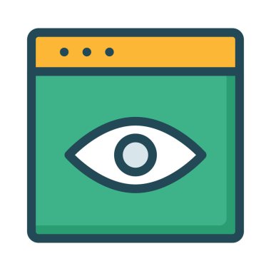 Sarı tablet cihaz ile yeşil perde ve beyaz arka plan üzerinde izole insan gözü