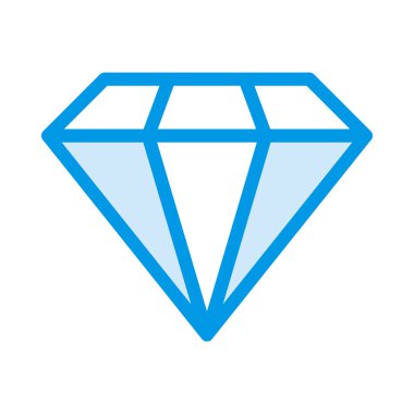 Mavi ve beyaz elmas imza izole üzerinde beyaz arka plan