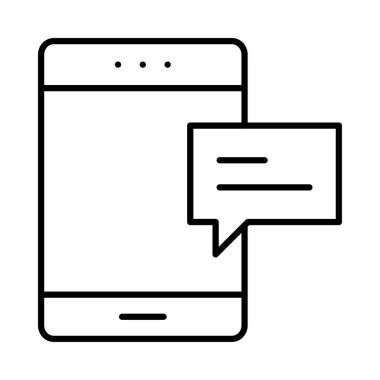 Beyaz arka plan üzerinde izole konuşma balonu ile tablet